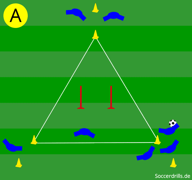 Dreieck-Passen, auch als Switch-Übung