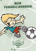 Mein Fußballjahrbuch - Das Freundschafts- und Trainingsbuch für Kids