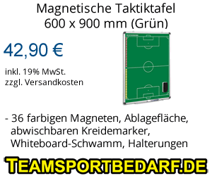 FUSSBALL - magnetische Taktiktafel 600 x 900 mm